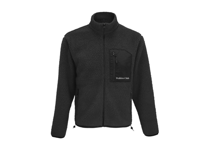 Unisex Teddy Black Jacke Walkies Club