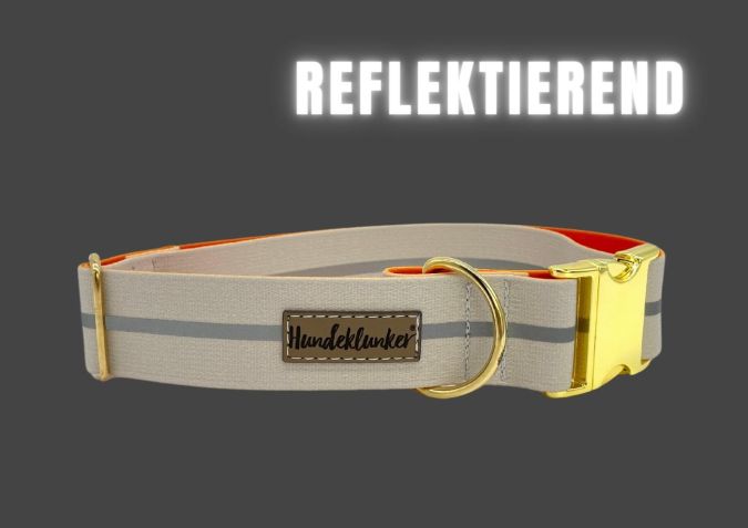 Halsband Beige Reflektor GOLD