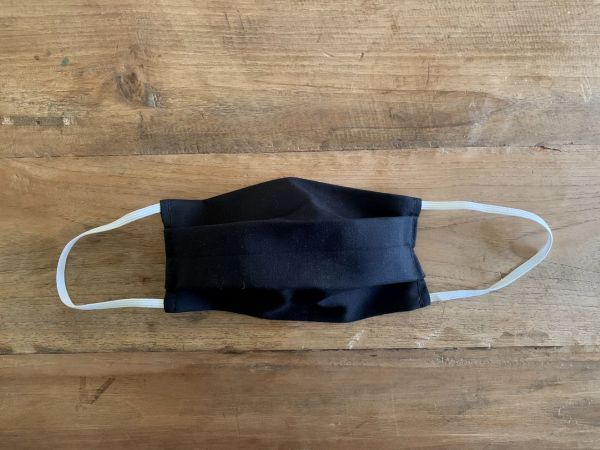 Behelfsmaske mit Filterfach 2er Set // schwarz