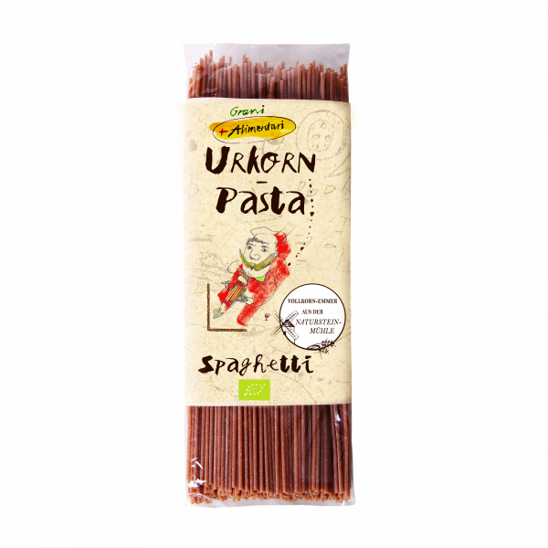 Grani Alimentari "Urkorn-Spaghetti" aus Vollkorn-Emmer -Bio 500g