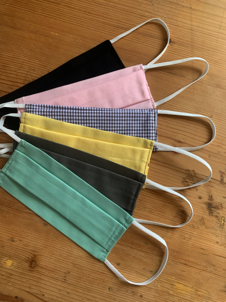 Behelfsmaske mit Filterfach 2er Set // bunte Mischung