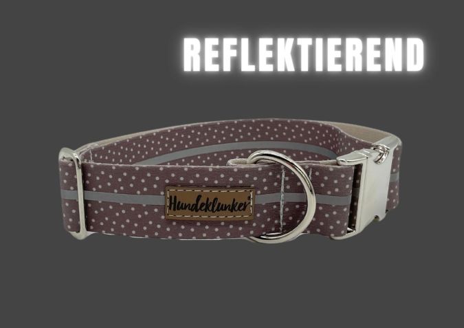 Halsband Cappuccino Reflektor SILBER