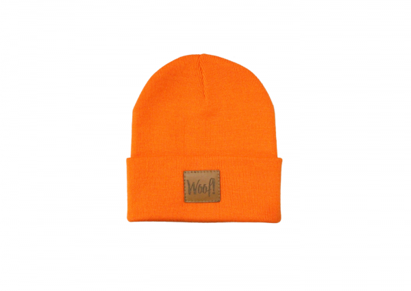 Mütze "Woof!" NEON Orange