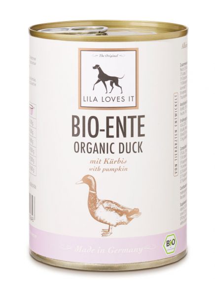 Bio-Ente mit Kürbis Dose 400g