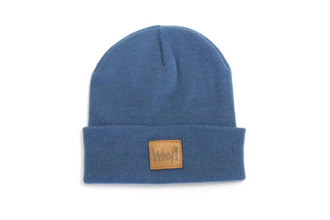 Mütze "Woof!" Friesenblau