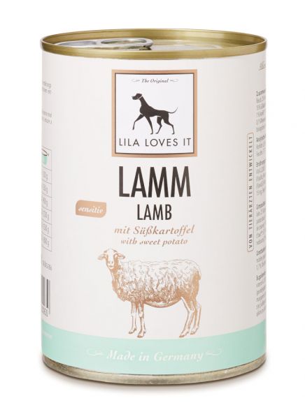 Lamm mit Süßkartoffel Dose 400g