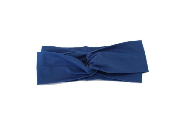 Stirnband Jersey Blau