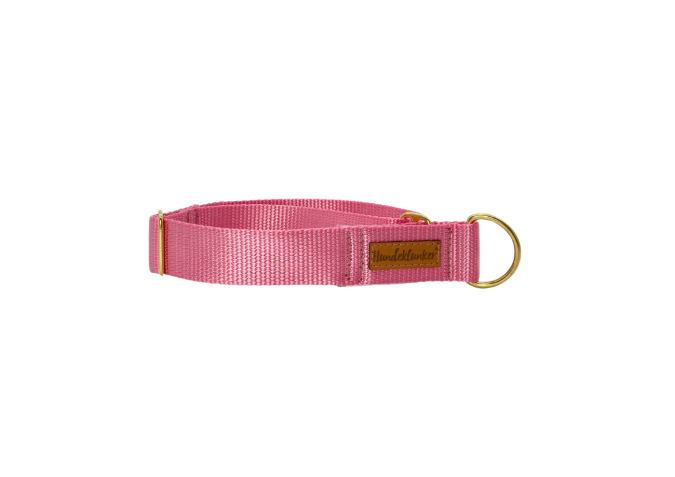 Zugstopp Halsband Basic Pink GOLD