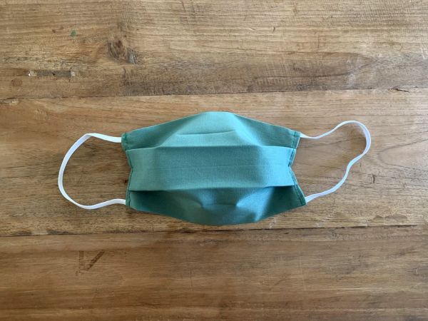Behelfsmaske mit Filterfach 2er Set // olivgrün